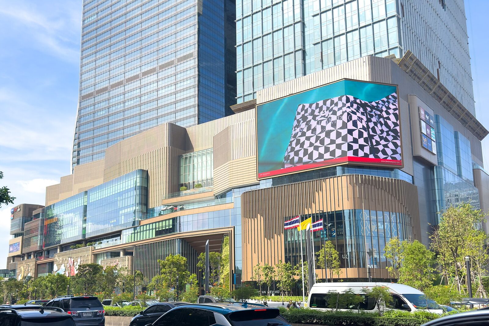 The Parade retail building at One Bangkok on Rama IV Road, a new mixed-use district and shopping partner in Thailand's 2026 Bangkok tourism campaign