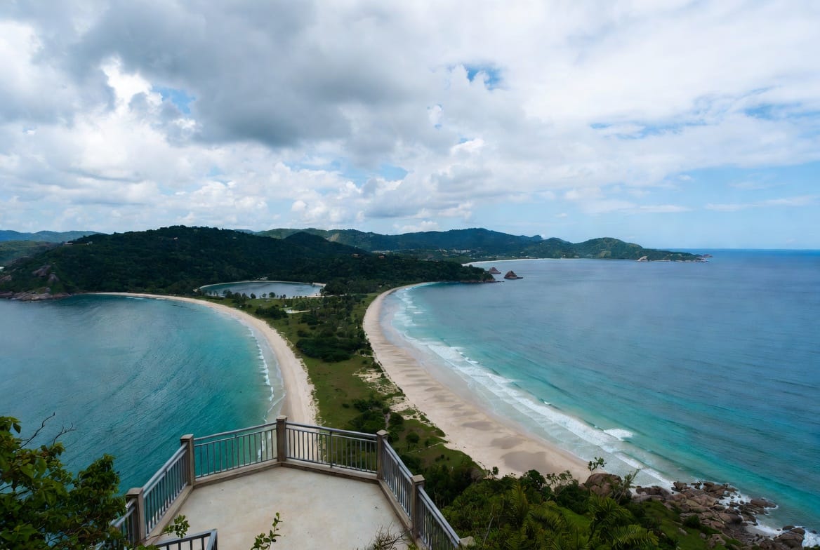 Viewpoint overlooking Kata and Karon beaches on Phuket’s west coast