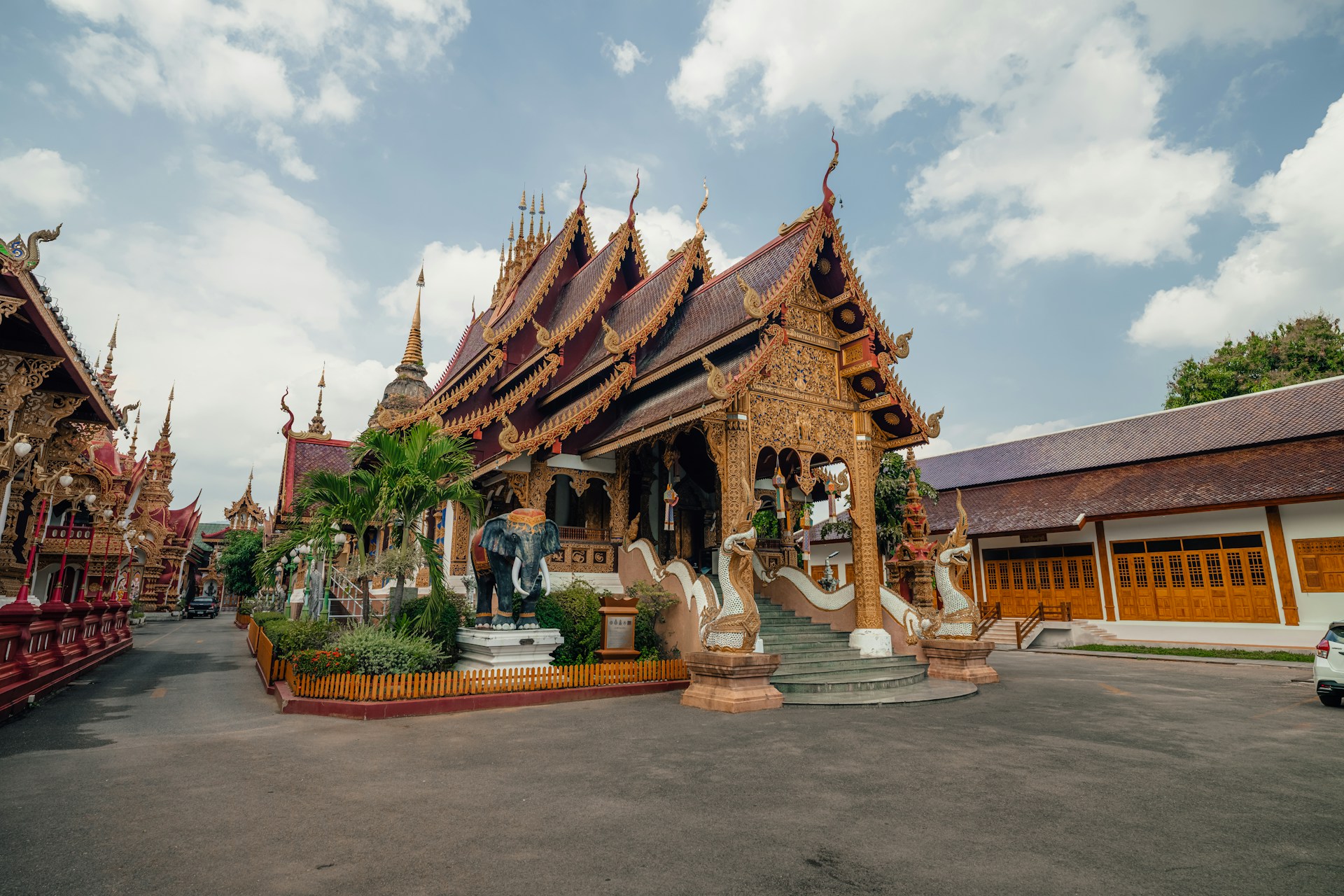 Wat Phumin temple cruciform hall in Nan Thailand