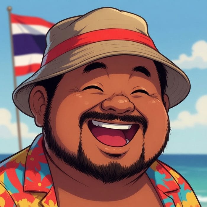 Uncle Pong — the cheerful fictional host of our Thailand tools
